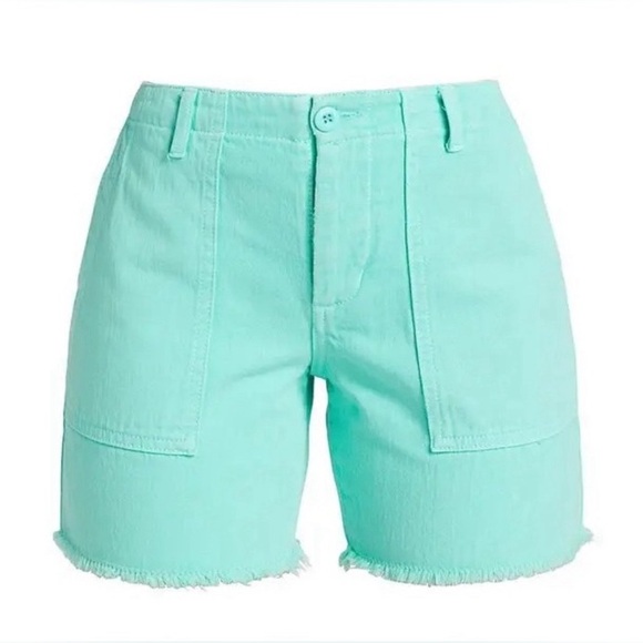 Le Superbe Beach Crawler Maldives Blue Cut Off Shorts Size 8 NWT - Picture 6 of 9